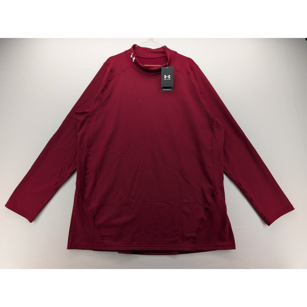 NWT Under Armour Men's ColdGear Armor Fitted Mock Long Sleeve size Large